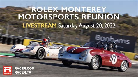 rolex monterey motorsports reunion live stream